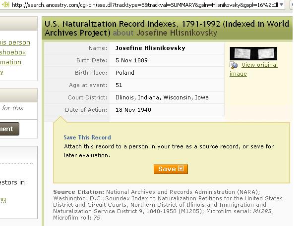 HLI Josefine Illinois US 1940.JPG